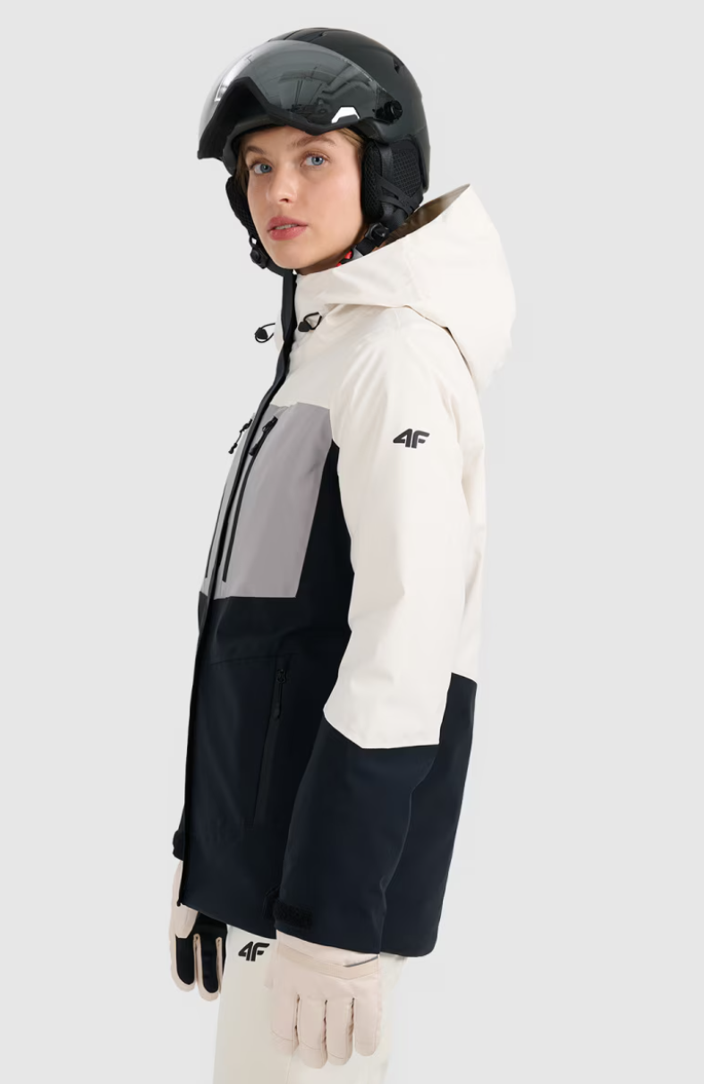 Damen-Skijacke 4F NeoDry 10.000 mm H₂O/ 8.000 g/m² Creme